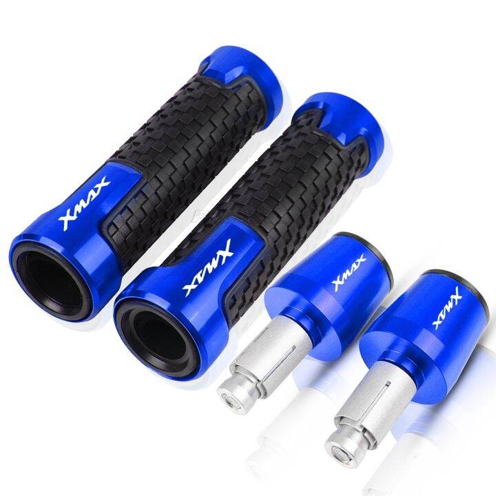 motorcycle-22mm-7-8-cnc-handlebar-hand-grips-rubber-grip-for-yamaha-xmax-x-max-125-250-300-400-2017-2018-2019-2020-2021