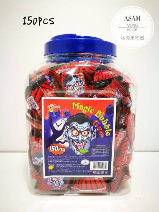 Alibab@ Magic Bubble Gum/Gula Gula Hantu 150pcs | Lazada