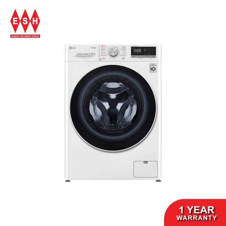 Lg Fv1409s4w 9kg Front Load Washer With Ai Direct Drive™ And Steam™ Deliver Within Klang Valley 5613