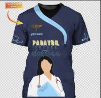 2023 Xzx180305 Personalized Name Customization 3D Doctor Nurse Midwife Medical Health 3D Tshirt Short Sleeve Multi Style 031