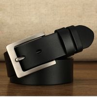 CEXIKA 140 150 160 170cm Leather Men Belt Cow Genuine Leather Belt Pin Buckle Big Large Size Male Belts Cinturones Para Hombre