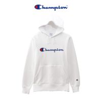 Ready Stock！ Champion เสื้อกันหนาวมีฮู้ด เสื้อสเวตเตอร์แขนยาวปักโลโก้ รุ่น เสื้อกันหนาวมีฮู้ดแฟชั่น