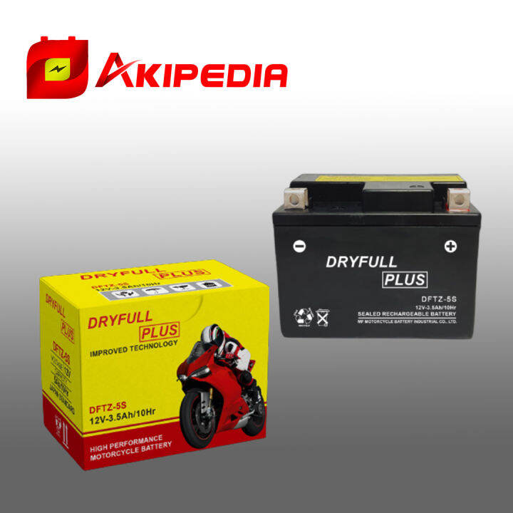 Aki Motor Honda Beat AKI DRYFULL DFTZ 5S | Lazada Indonesia