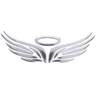 3D Chrome Angel Wing Sticker Decal Auto Car Emblem Decal Decoration