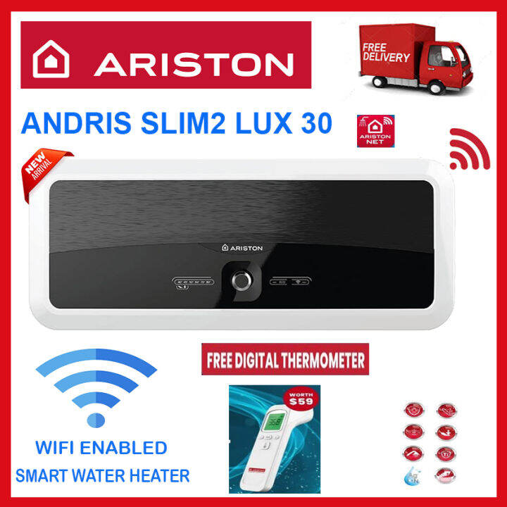 ARISTON ANDRIS SLIM2 LUX WIFI STORAGE WATER HEATER | Express Free Delivery  | Local Warranty | | Lazada Singapore