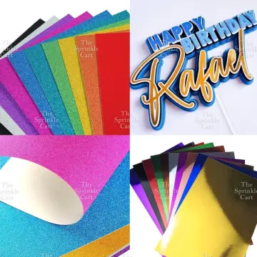 30 Piece Metallic Holographic Cardstock Shiny Fluorescent A4 Thick