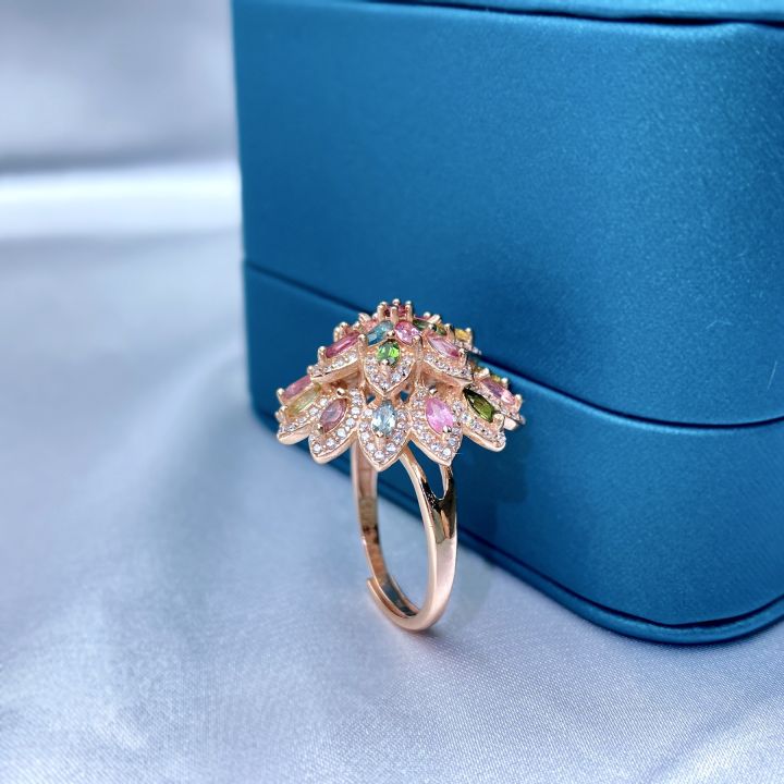 cod-แหวนร่มหรูหราทัวร์มาลีนธรรมชาติสุดฮอตสำหรับผู้หญิงสีลูกกวาดมาการอง-s925-เงินมือเครื่องประดับ