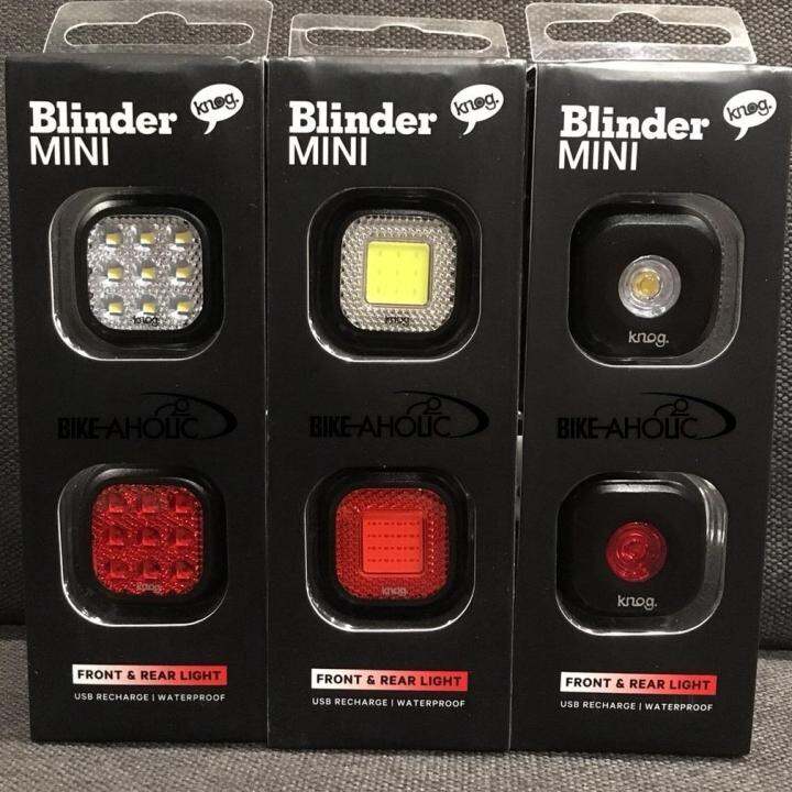 ชุดไฟหน้า-ไฟท้ายจักรยาน-knog-blinder-mini-dot-twinpack