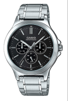 Casio Standard นาฬิกาข้อมือผู้ชาย สายสแตนเลส รุ่น MTP-V300,MTP-V300D,MTP-V300D-1A - สีเงิน