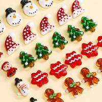 PINGCHUISHOP Lampwork เครื่องประดับ2ชิ้น/ถุงทำของขวัญกวางชนิด DIY อุปกรณ์งานฝีมือลูกปัดแก้ว Manik-Manik Natal ลูกปัดอะคริลิคลูกปัดหลวม Spacer ลูกปัด