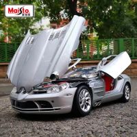 รถ1:18 Mercedes-Benz SLR Mclaren โมเดลรถโลหะผสมของเล่นโลหะ Diecasts ของขวัญสำหรับเด็กสะสมจำลองโมเดลรถยนต์สปอร์ต