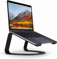 Twelve South Curve for MacBooks and Laptops | Ergonomic desktop cooling stand for home or office (matte black) Matte Black Curve