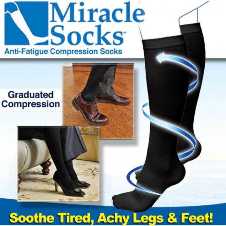 atigue Socks Compression Socks Unisex Vein Therapy for Soothe Tired