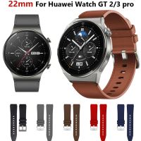 22mm Leather Strap For Huawei Watch GT 2 GT2 Pro 46MM Straps Wrist Band For HUAWEI WATCH GT 3 GT3 Pro 46mm/GT Runner 46mm Correa Straps