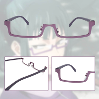 Anime Jujutsu Kaisen Maki Zenin Cosplay Glasses Purple Eyeglasses Eyewear Party Costume Prop