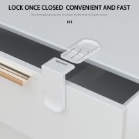 4PCS Drawer Lock For Children Safety Lock Baby Door Safety Buckle Prevent Open Drawer Cabinets Anti Pinch Hand Protect