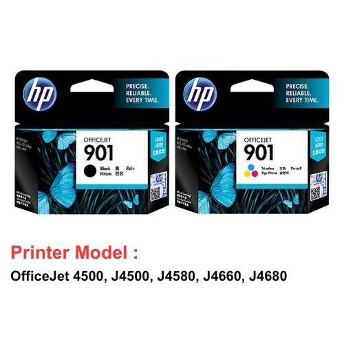 HP 901 OfficeJet J4500, J4580, J4660, J4680 CC640WA, CC643WA Lazada