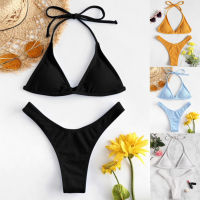 【CW】Micro Mini Bikini 2022 Swimwear Women Halter Push Up Bikini Set Padded Swimsuit Hot Bandage Swim Suit zilian Biquini