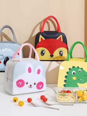 ♝ Japanese style cartoon portable lunch box bag with lunch bag cute lunch bag aluminum foil thickened thermal bag lunch bag for students