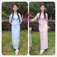 ❂۩✢  The new dai silver in the womens suit sleeve dai brocade skirt light clothing two-piece peranakan multicolor Thai uniform