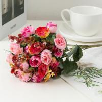 hot【cw】 Artificial Bouquet Flowers False FakeTH