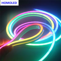 WS2812B RGB Led Neon Lighting Strip DC5V 3838 IC 0410 0612 Individual Addressable Smart Silica Gel Neon Rope Tube Pixel Light