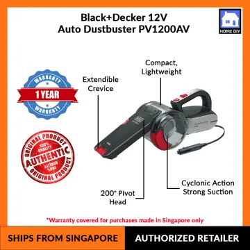 Black & Deker Dustbuster Pivot Car Vacuum Cleaner PV1200AV for sale online