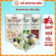 Socola bọc dâu tây sấy nhiều vị truyền thống, sữa, matcha gói 60g - bánh