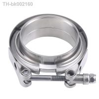 ☌☼ 304 Stainless Steel 2 2.25 2.5 3 Inch 51 63 76 mm V Band Clamp Turbo Exhaust Pipe Vband Clamp Male Female Flange V Clamp Kits