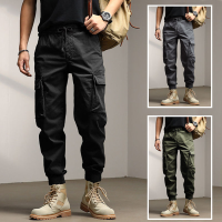 Cargo Pants Men Harajuku Pants Japan Style Streetwear Solid Color Cotton Trousers Spring Autumn Casual Military Tactical Pants