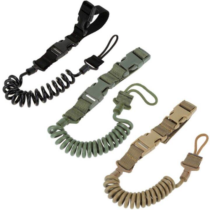 military-tactical-lanyard-multi-purpose-spring-lanyard-pistol-secure-lanyard-rifle-sling-strap-shooting-hunting-accessories