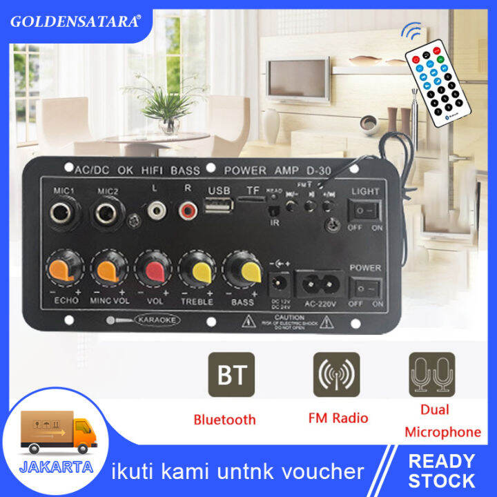 Amplifier Audio Mobil Bluetooth Speaker Audio Karaoke Papan Amplifier ...