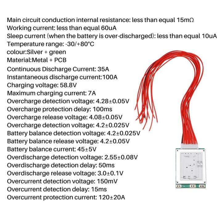 14s-52v-35a-li-ion-lipolymer-battery-protection-board-bms-pcb-board-for-e-bike-escooter