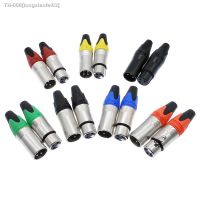 ☎✎▪ xlr connector audio plug microphone plug 3pin speaker connector male female colour mic connector