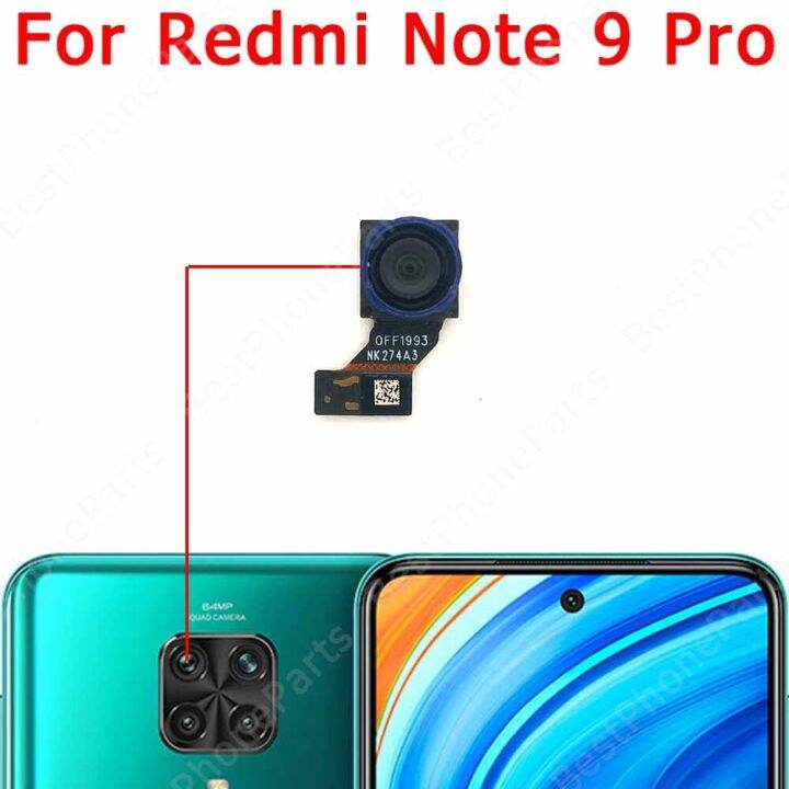 กล้องหลังด้านหลังของแท้สำหรับ-redmi-note-9-pro-9s-9pro-note9โมดูลกล้องด้านหลังหลักชิ้นงอสำหรับเปลี่ยนอะไหล่