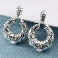 Women Hoop Earrings 2022 New Style Fashion Jewelry Ladies Dangle Earrings Hollow Out Large Hoop Earrings