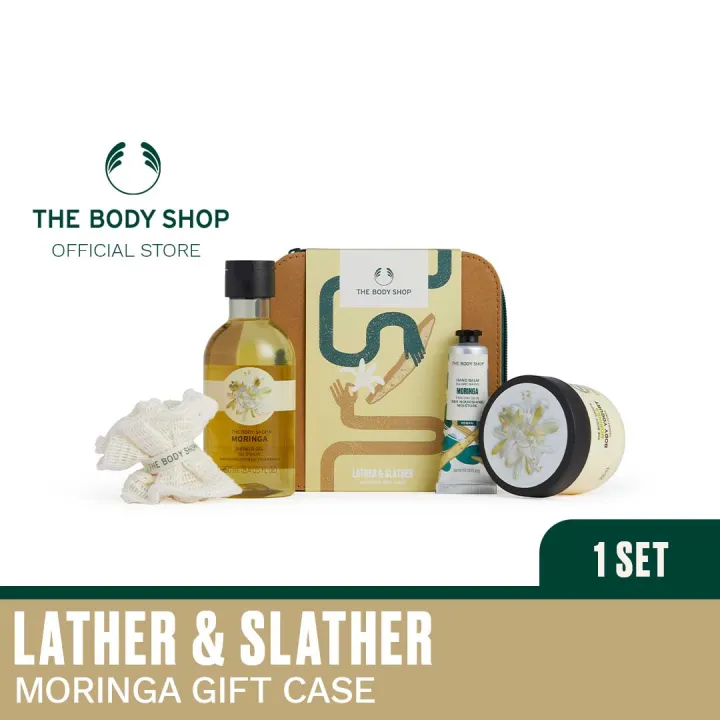 The Body Shop Lather & Slather Moringa Gift Case Lazada PH