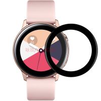 2ชิ้นสำหรับนาฬิกา Samsung Galaxy Watch Active R500 3มิติความโค้งมนคลุมทั้งหมดฟิล์มเพ็ทแบบนิ่มปกป้องหน้าจอไม่กระจกเทมเปอร์