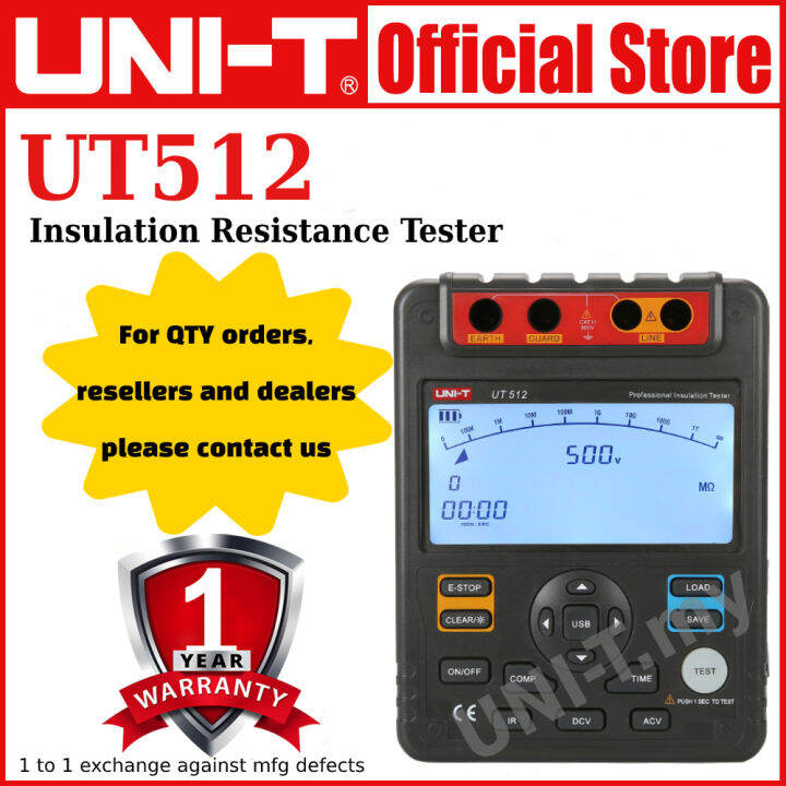 UNIT UT512 Insulation Resistance Tester Lazada