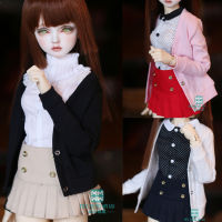 BJD ตุ๊กตาเสื้อผ้า Fit 27ซม.-60ซม. 13 14 16 BJD ตุ๊กตาแฟชั่นเสื้อยืด Cardigan ลูกไม้ Bandeau ชุดชั้นในสาวของขวัญอุปกรณ์เสริม