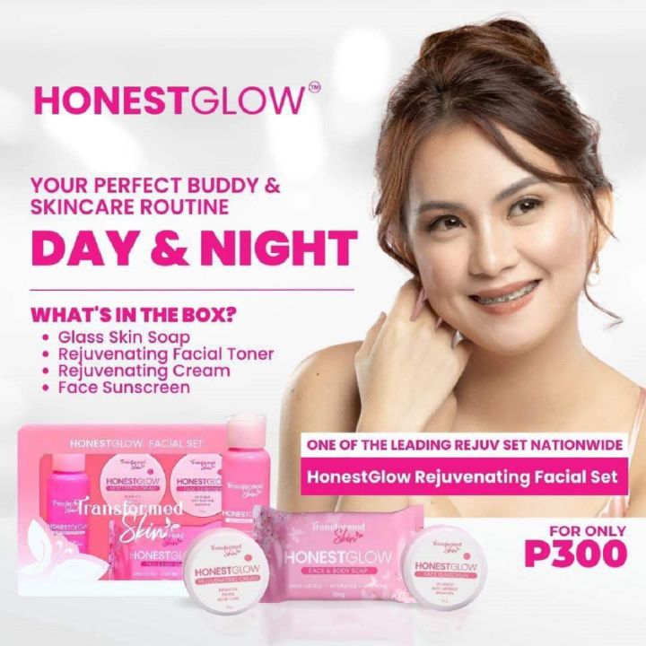 Honest Glow Transformed Skin Facial Rejuvenating Set | Lazada PH