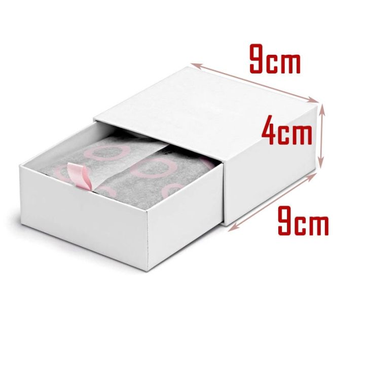 กล่องสร้อยคอสำหรับลูกปัดทำชุดเครื่องประดับกระดาษขาวขนาด9-9-4ซม-ใหม่ล่าสุดขนาด32ชิ้น