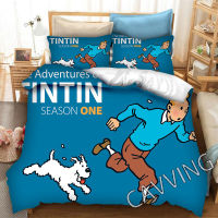 Adventure of Tintin 3D Printed Bedding Set Duvet Covers &amp; Pillow Cases Comforter Bedding Set Bed Linen( US SizesEU Sizes