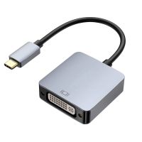 Adaptor USB C Ke DVI Thunderbolt 3 Usb-c Tipe C Usb 3.1 Ke Adaptor Kabel DVI untuk Dell XPS 13 15 Monitor Apple Macbook Pro Ke DVI