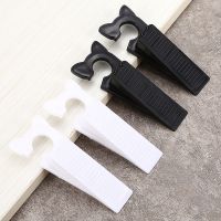 【CW】 Durable Rubber Door Stopper with Wedge Security Stops Windproof Clip Anti bump Holder