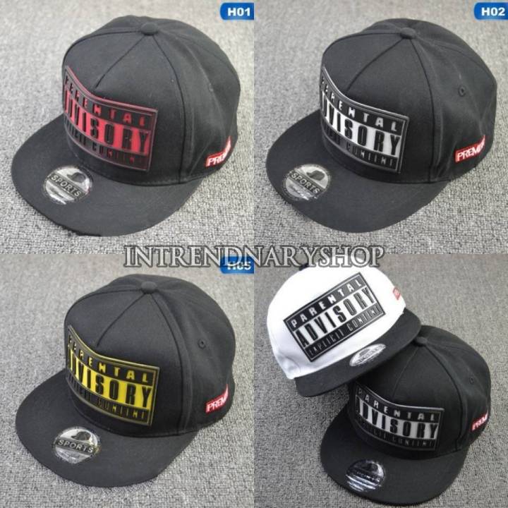 หมวก-advisory-snapback-หมวก-hiphop-หมวกเบสบอล-หมวกแฟชั่น-snapback-หมวกแฟชั่น-หมวกเต็มใบ-คุณภาพดี-ราคาถูก-ใส่ได้ทุกเพศทุกวัย-vintage-fashion-summer-2022