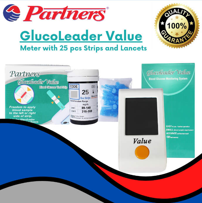 Partners GlucoLeader Value Blood Glucose Meter Model GLM 73 w