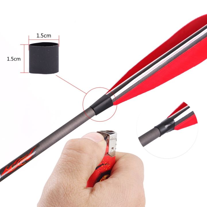 100pcs-archery-heat-hrink-tube-for-real-feather-archery-diy-wood-bamboo-tube-carbon-arrow-protective-sleeve-heat-shrinkable