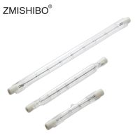 【❖New Hot❖】 fa9669558 Zmishibo หลอดไฟฮาโลเจน R7s 220V 230V หรี่แสงได้โคมไฟหลอดแก้วทังสเตนเซรามิกลวดอบอุ่นสีขาว2700K-3500K 100W 500W 1000W Ce