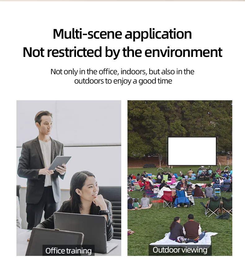 120 inch Projector Screen with Stand, Indoor Outdoor Projection Screen, Portable  16:9 4K HD Rear Front with Carry Bag Wrinkle-Free Design for Home Theater  Backyard Cinema Lazada PH